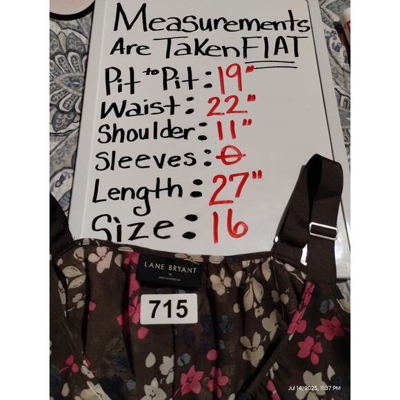 Lane‎ Bryant Bundle of 3 Women's size 16 Flowy Summer Fresh Boho Chiffon Tops - Picture 4 of 11